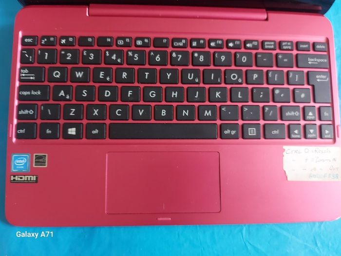 ASUS Tablet and Keyboard Dock, Model T100H, not powering on, for parts or repair