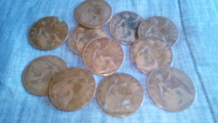 1917 Copper Pennies For Sale.