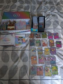 Pokemon Cards Prismatic SPC box with all accessories 1000 plus Prismatic Ascended Heroes Chaos Rising bulk lot 22 Ex and Trainer Cards