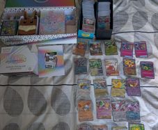 Pokemon Cards Prismatic SPC box with all accessories 1000 plus Prismatic Ascended Heroes Chaos Rising bulk lot 22 Ex plus Shiny Pokeball cards