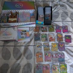 Pokemon Cards Prismatic SPC box with all accessories 1000 plus Prismatic Ascended Heroes Chaos Rising bulk lot 22 Ex and Trainer Cards