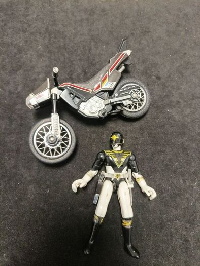 Rare Jetman Noir and Jet Speeder POPY Bandai 1991 Power Rangers