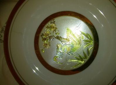 nice plate with gold rim details