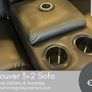 32 Leather Vancouver Sofa Sets Free Delivery Image 5