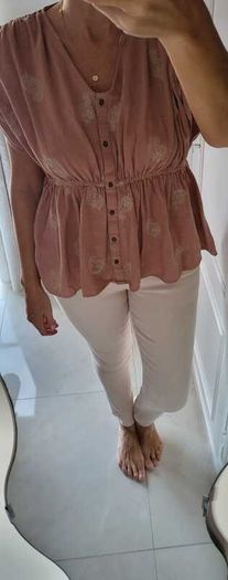 SLOWLOVE blush boho top Sz L (Fit 10-12UK) - 89 (New)