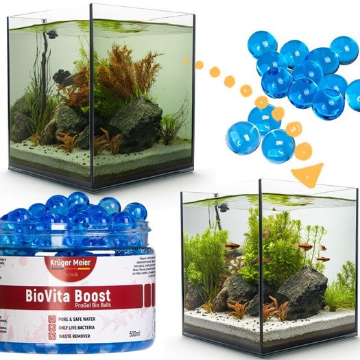 Kruger Meier BioVita Boost 500ml - Gel Bacteria Balls for Freshwater Aquariums