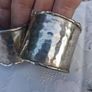6 X Sterling Silver Hand Planished Napkin Rings(204 grams) Image 5