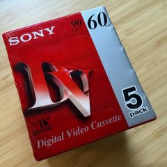 New Sony miniDV 60min DVM60 Video Cassetes - 5 pack