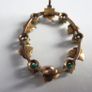 9ct gold Victorian seed pearl & turquoise brooch Image 5