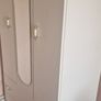 Solid Bedroom Wardrobe with Mirror Drawers Shelving Image 2