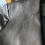 Massimo Dutti Brown Leather Blazer Image 4