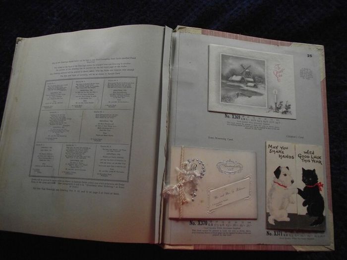 1936 Greeting card and Calendar sample book - The Royal Art Private Christmas Greeting Cards