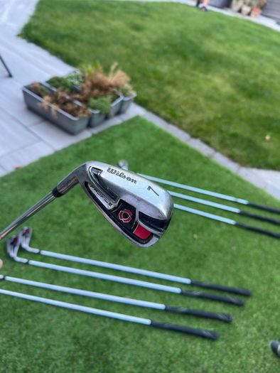 Left Handed Wilson Steel Irons Set SW - 5 Iron + Slazenger 3 Iron