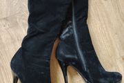 Black Tall Boots  Size 5