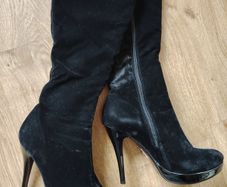 Black Tall Boots  Size 5