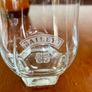 Pair Vintage Footed Hexagon Baileys Irish Cream Glassware Image 4