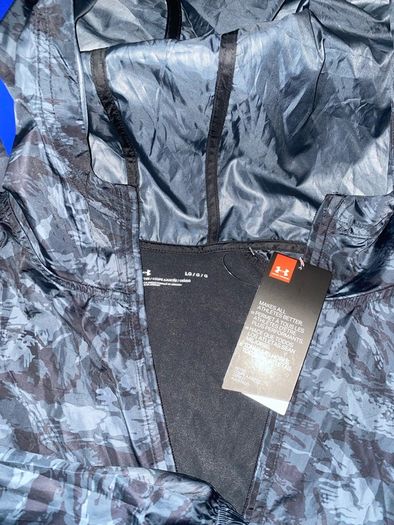 Under Armour 1/4 zip training hoody rain top camo