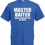 Master Baiter  Mens funny rude fishing t-shirts Image 2