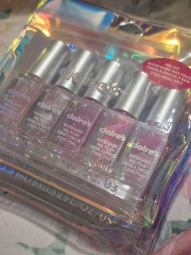 Girls Bits. Nail varnishes and lip glosses