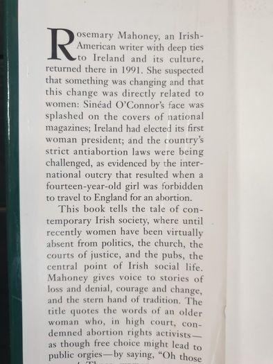whoredom in kimmage by rosemary mahoney