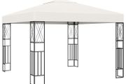 Gazebo 3x3 m Cream Fabric