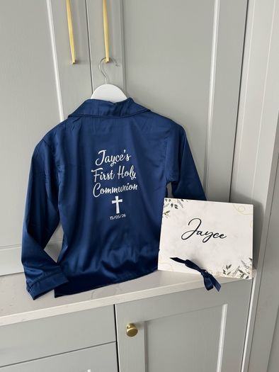 Boys Communion / Confirmation Personalised pyjamas