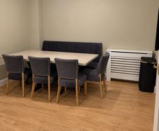 Dining bench and chairs
