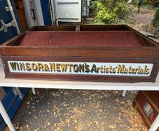 Antique Winsor & Newton Shop Counter Display Cabinet / Plan Chest (Ideal Upcycle)