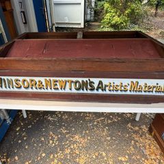 Antique Winsor & Newton Shop Counter Display Cabinet / Plan Chest (Ideal Upcycle)