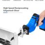 Cordless Reciprocating Saw 21V Adjustable Speed Chainsaw Wood Metal PVC Pipe Cutting Reciprocating Saw Power Too Image 3