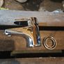 Chrome basin mixer taps Image 3