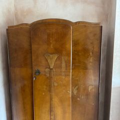 Vintage Art Deco Waterfall Wardrobe Set Ladies and Gentlemans Wardrobes