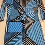 Stunning unique design midi dress with rouched front detail. Image 5