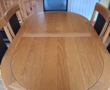Extendable Dining Table and Six Chairs