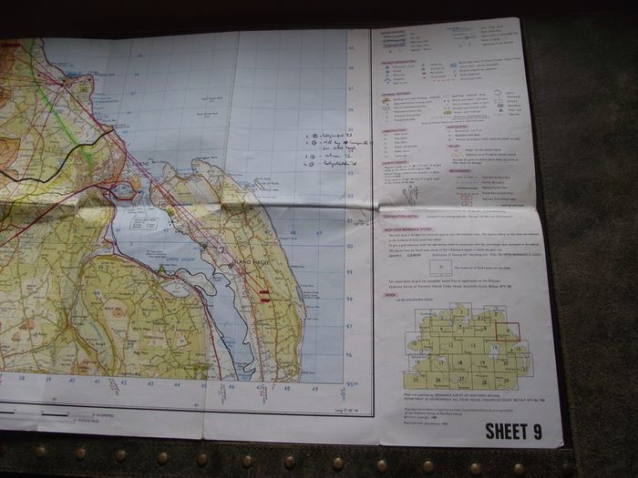 1989 'Ballymena, Larne' Ordnance Survey Folding Map from Discoverer Series