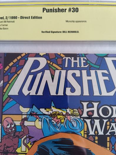 The Punisher Issue 30 CBCS / CGC 9.2 Signature Series Certified Graded Comic Framed  DC Marvel