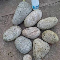 Smooth Granite Rocks x 9