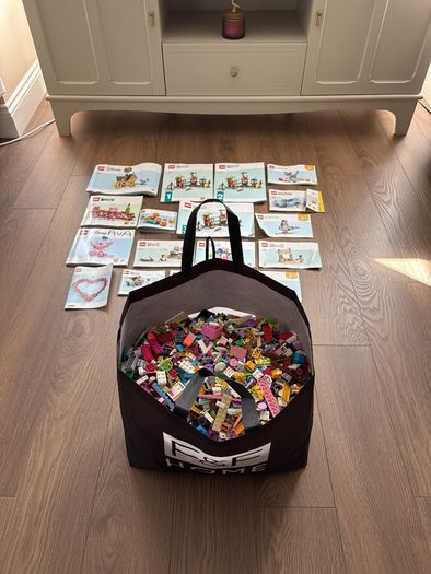 Large bag of Lego and books see photos