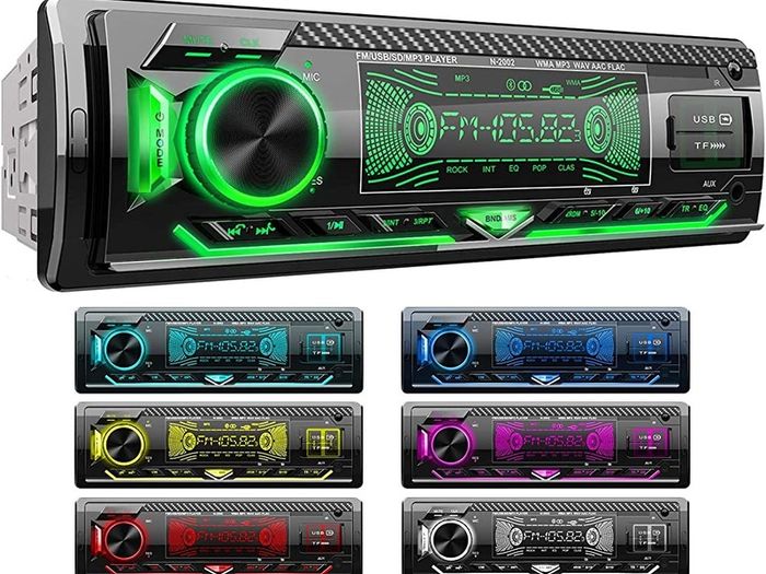 Car Stereo Bluetooth, CENXINY Car Radio Bluetooth 5.0 Hands-free1 Din Universal Built-in Microphone, 4X65W Car Radio Receiver