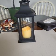 Lantern wooden glass panels