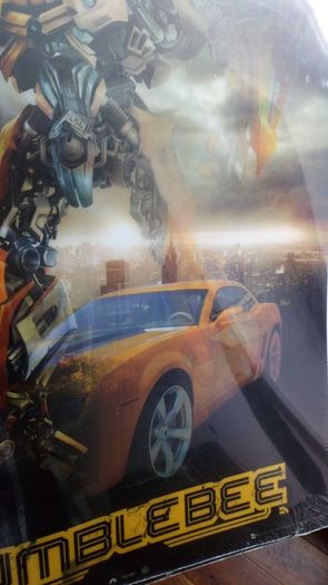 Large Poster / Cardboard Transformers wall hanging Holographic Bumblebee