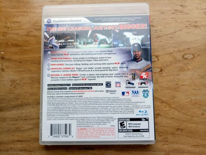 Ps3 The Bigs 2 (us/ntsc)