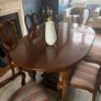Matching Teak dining table and 6 chairs Image 2