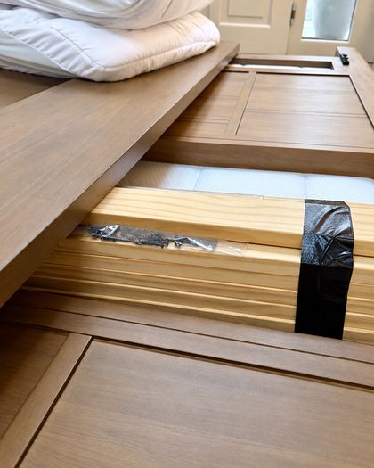 Quality 3ft Oak Single Bed + Mattress + Topper + Duvet | Cost 780 > 450