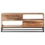 TV cabinet 120x30x50 cm Rough Acacia Wood Image 2
