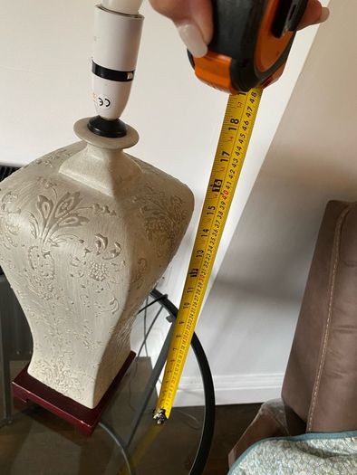 Ceramic Grey Table Lamp