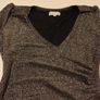 APRICOT Metallic Bodycon Wrap Mini Dress. Size 10 Image 3