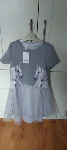 Girls gorgeous dress with unicorns 11YRS -NEW! From Monsoon