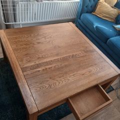 Solid oak coffee table