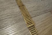 Vintage gold tone ladder style watch bracelet